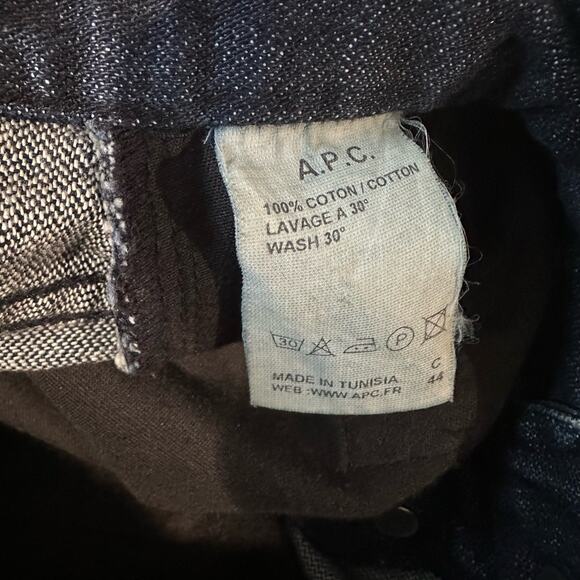 A.P.C. Rue de Fleurus Paris Button Fly Slim Straight Jean 25 - Picture 6 of 9